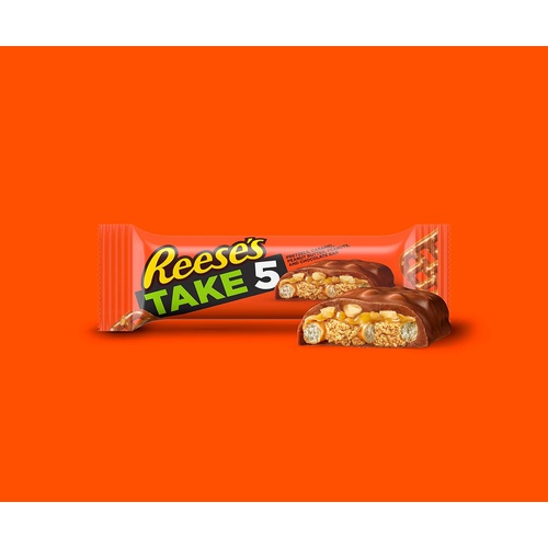  Reeses Take 5 Candy, Peanut Butter Milk Chocolate Bar, 1.5 Ounce (Pack of 18)