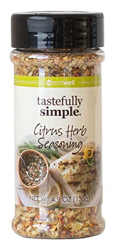 Tastefully Simple Citrus Herb Seasoning - Perfect for Beef, Chicken, Fish, Pork, Vegetables and Everything in Between - Supports Paleo and KETO Lifestyles - 4.6 Oz
