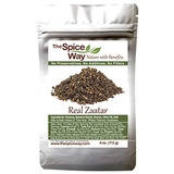The Spice Way - Real Zaatar with Hyssop spice blend | 4 oz | (No Thyme that is used as an hyssop substitute). With sumac. No Additives, No Perservatives, (Zaatar/zatar/zahtar/zahat