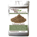 The Spice Way - Traditional Lebanese Zaatar with Hyssop | 2 oz | (No Thyme that is used as an hyssop substitute) Freshly Grown Seasoning. No Additives, No Perservatives (Zaatar/zat