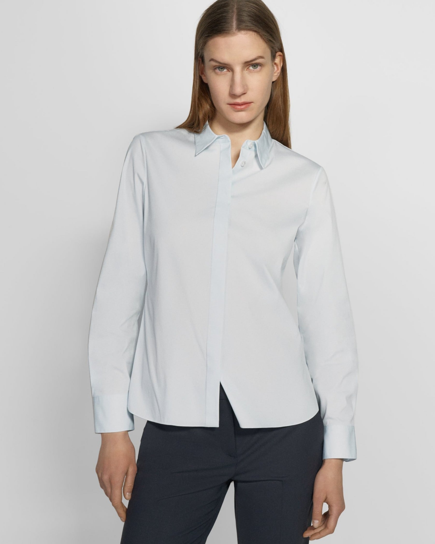 Theory Fitted Shirt in Good Cotton