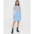 Theory Mini Skirt in Crepe Knit