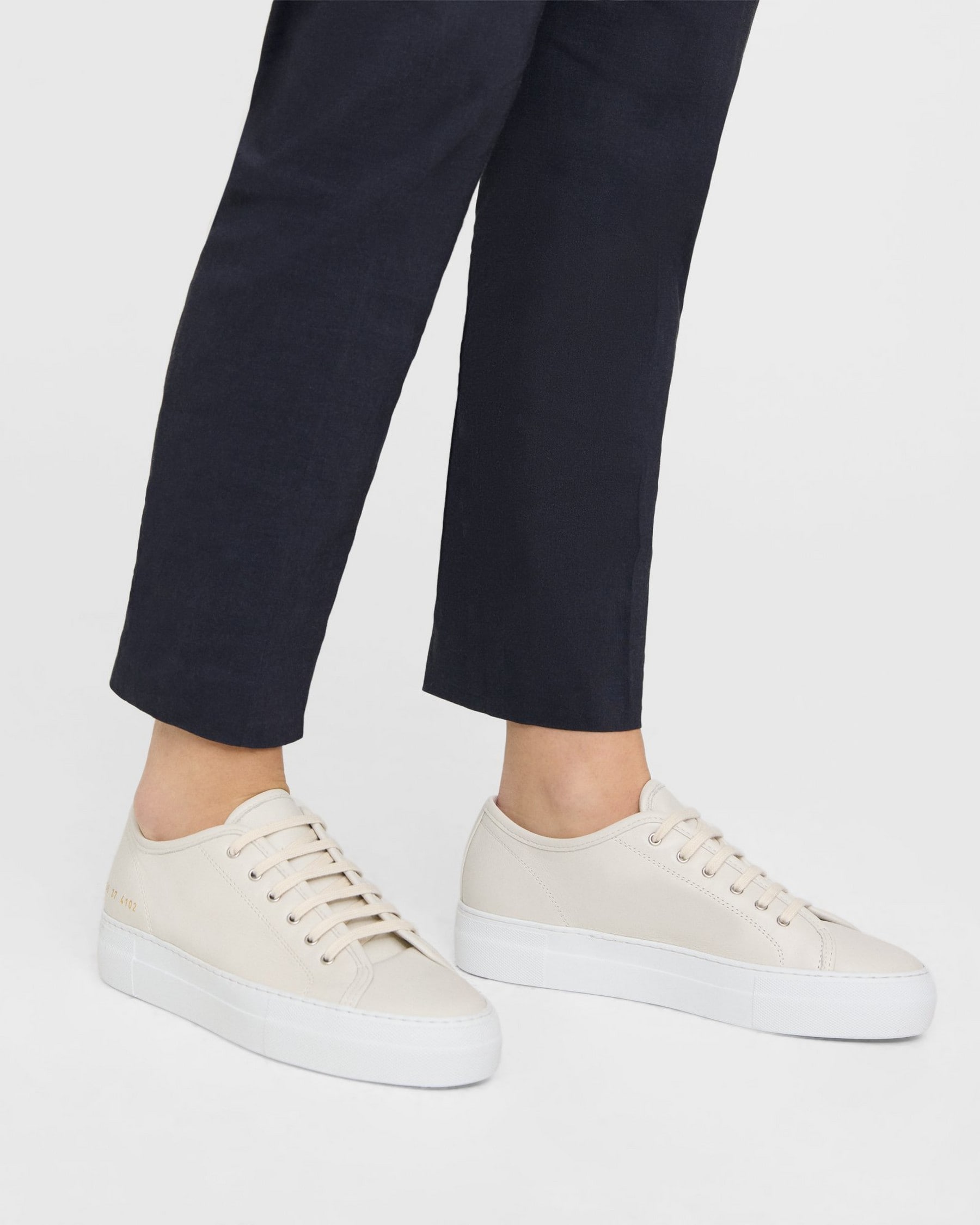 Theory Common Projects Women’s Tournament Low-Top Super Platform Sneakers
