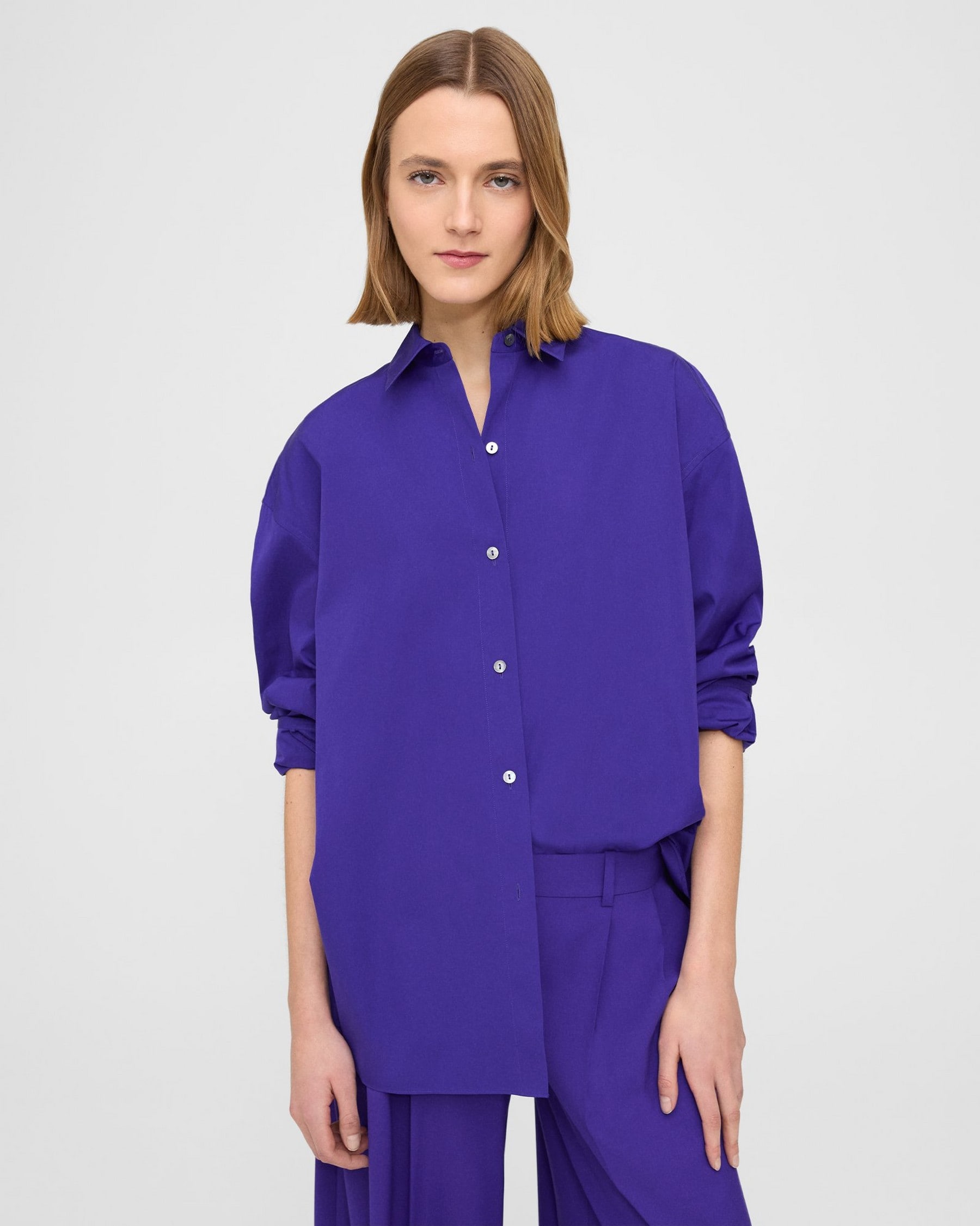 Theory Oversized Shirt in Cotton