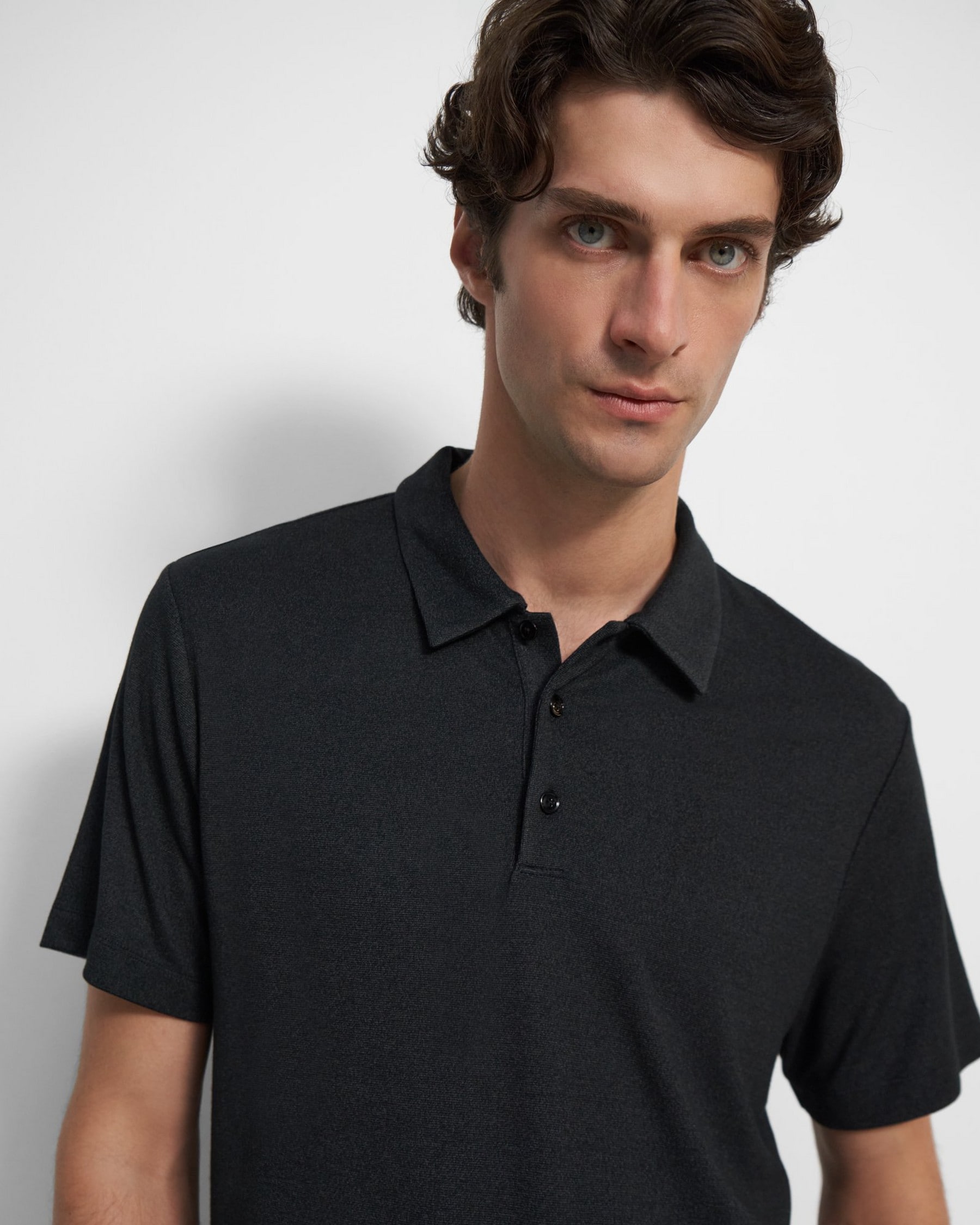 Bron Polo Shirt in Anemone Modal Jersey