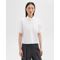 Cropped Short-Sleeve Shirt in Good Cotton