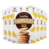 THINSTERS Cookie Thins Cookies, Meyer Lemon, 4oz (Pack Of 6), Non-GMO, Peanut Free, No Corn Syrup, Crunchy Cookies, No Artificial Flavors, Colors, or Preservatives