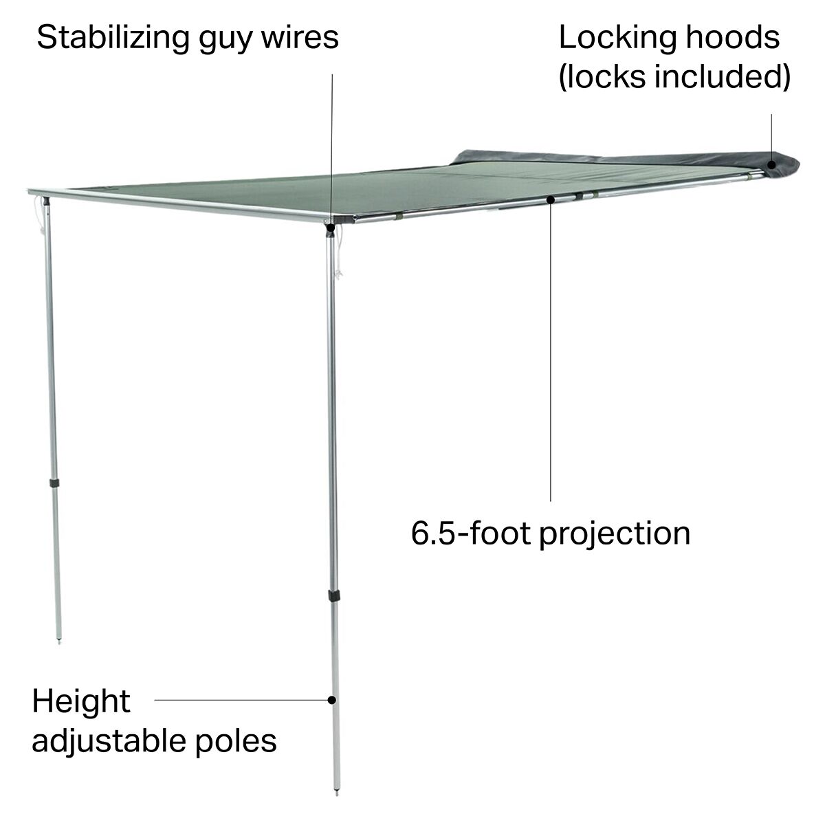  Thule Overcast Awning - Hike & Camp