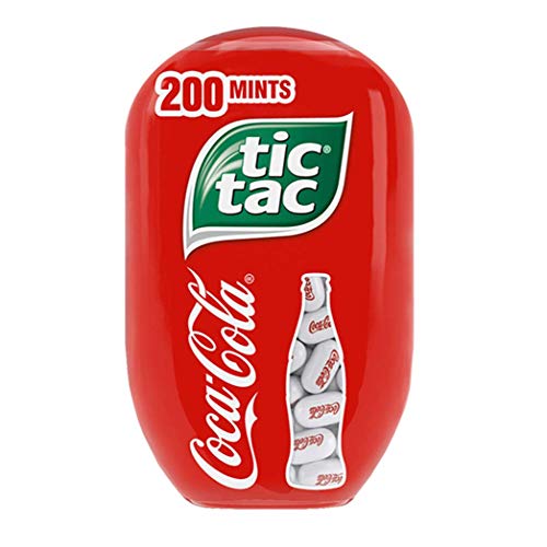 Tic Tac Coca Cola Fresh Breath Mints, Bulk Hard Candy Mints, 3.4 Oz, 8 Count Bottle Packs, Perfect Easter Basket Stuffers for Boys and Girls