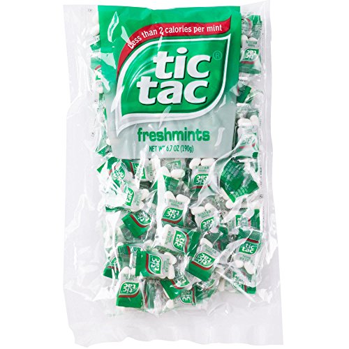 tic tac Freshmint Pillow Pack, 100 Count bag (Pack of 3) 300 individually wrapped packs of 4 mints each