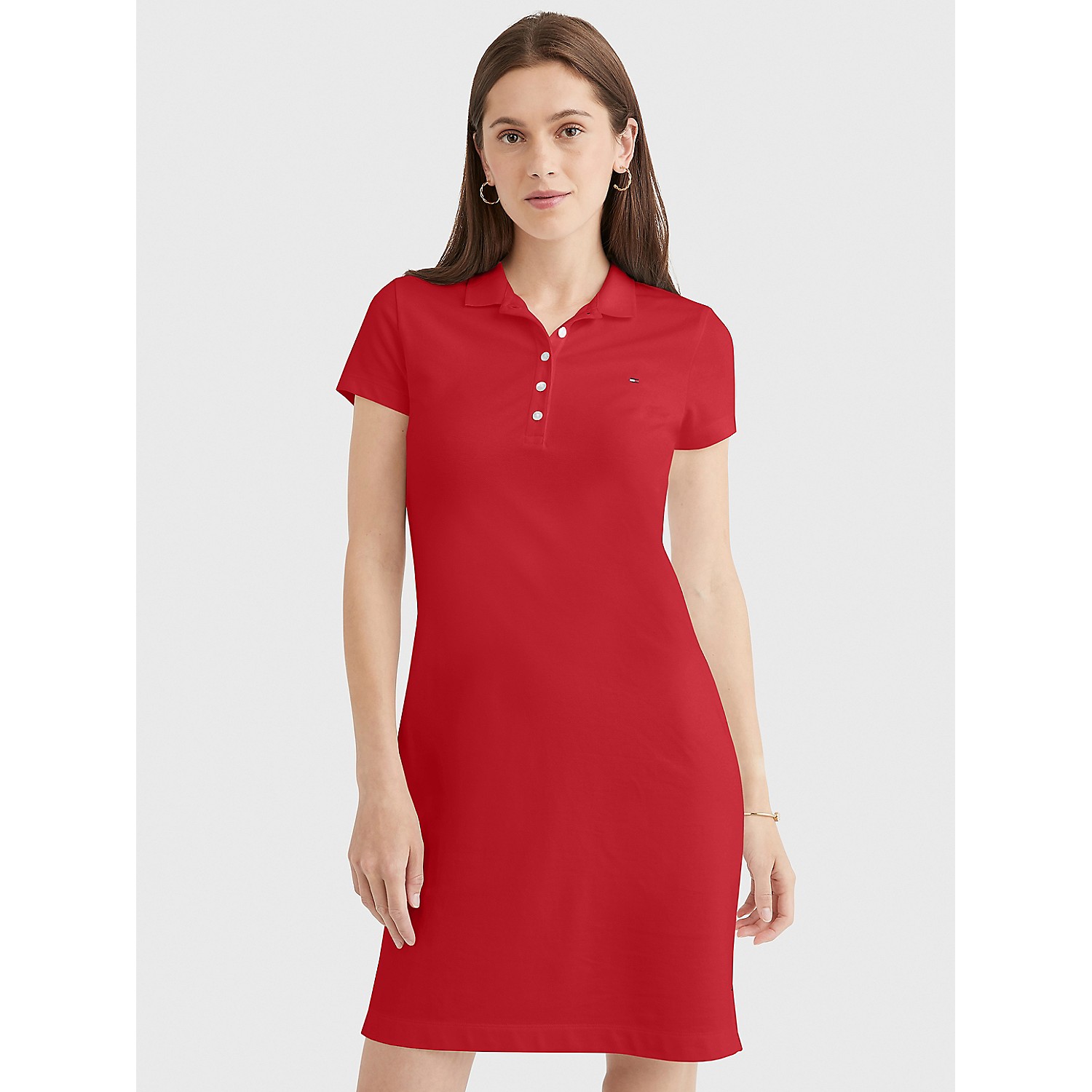 TOMMY HILFIGER Solid Polo Dress