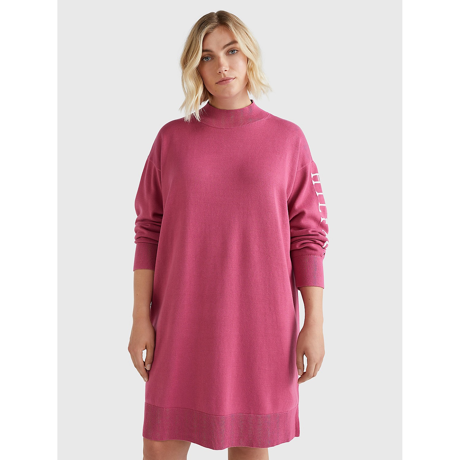TOMMY HILFIGER Curve Relaxed Fit Logo Sweater Dress