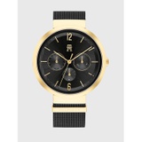 TOMMY HILFIGER Sub-Dials Watch with Black Ion-Plated Mesh Bracelet