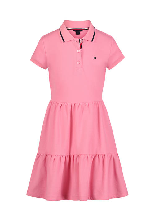 Girls 7-16 Tiered Polo Dress