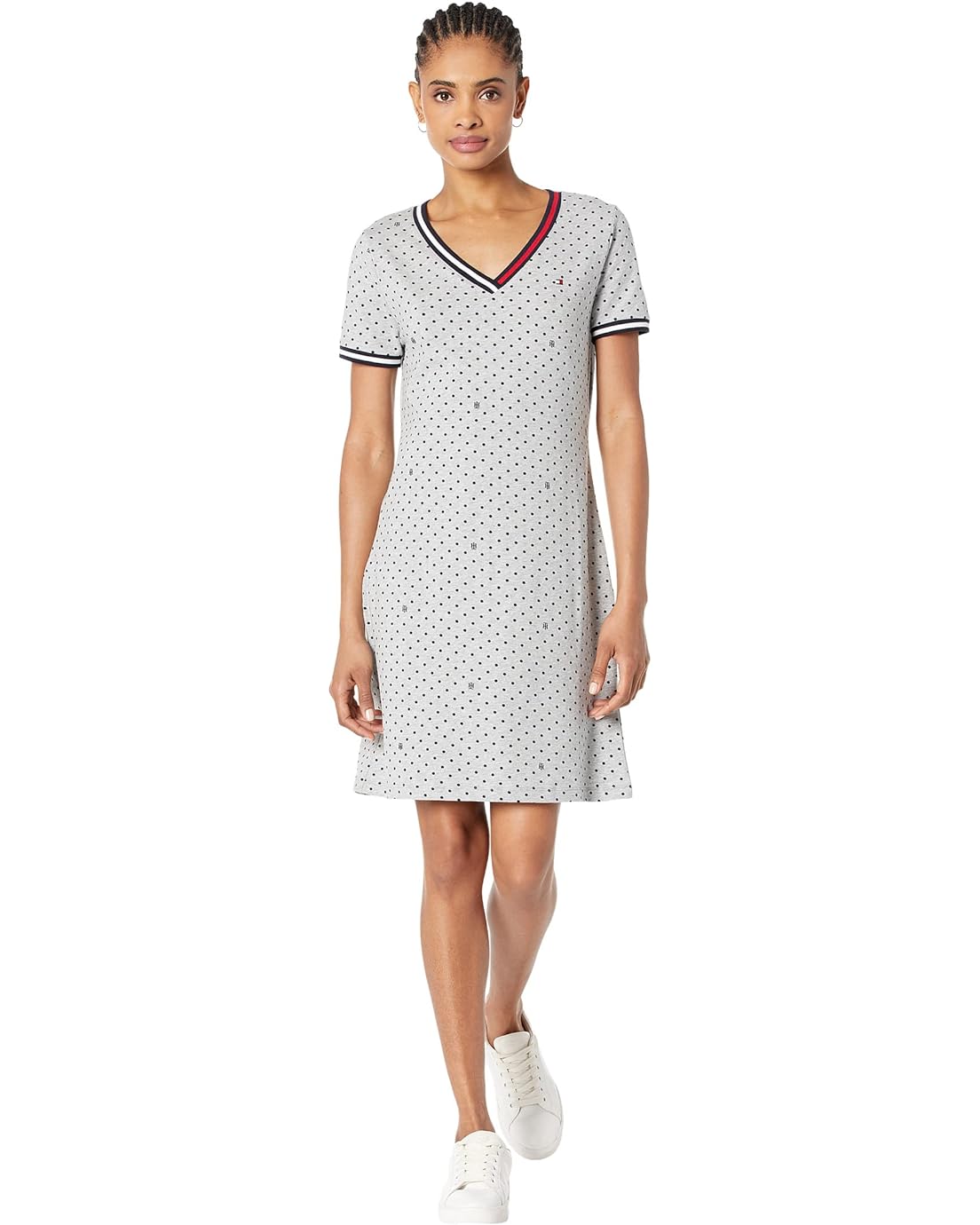 Tommy Hilfiger Monogram Dot Print T-Shirt Dress