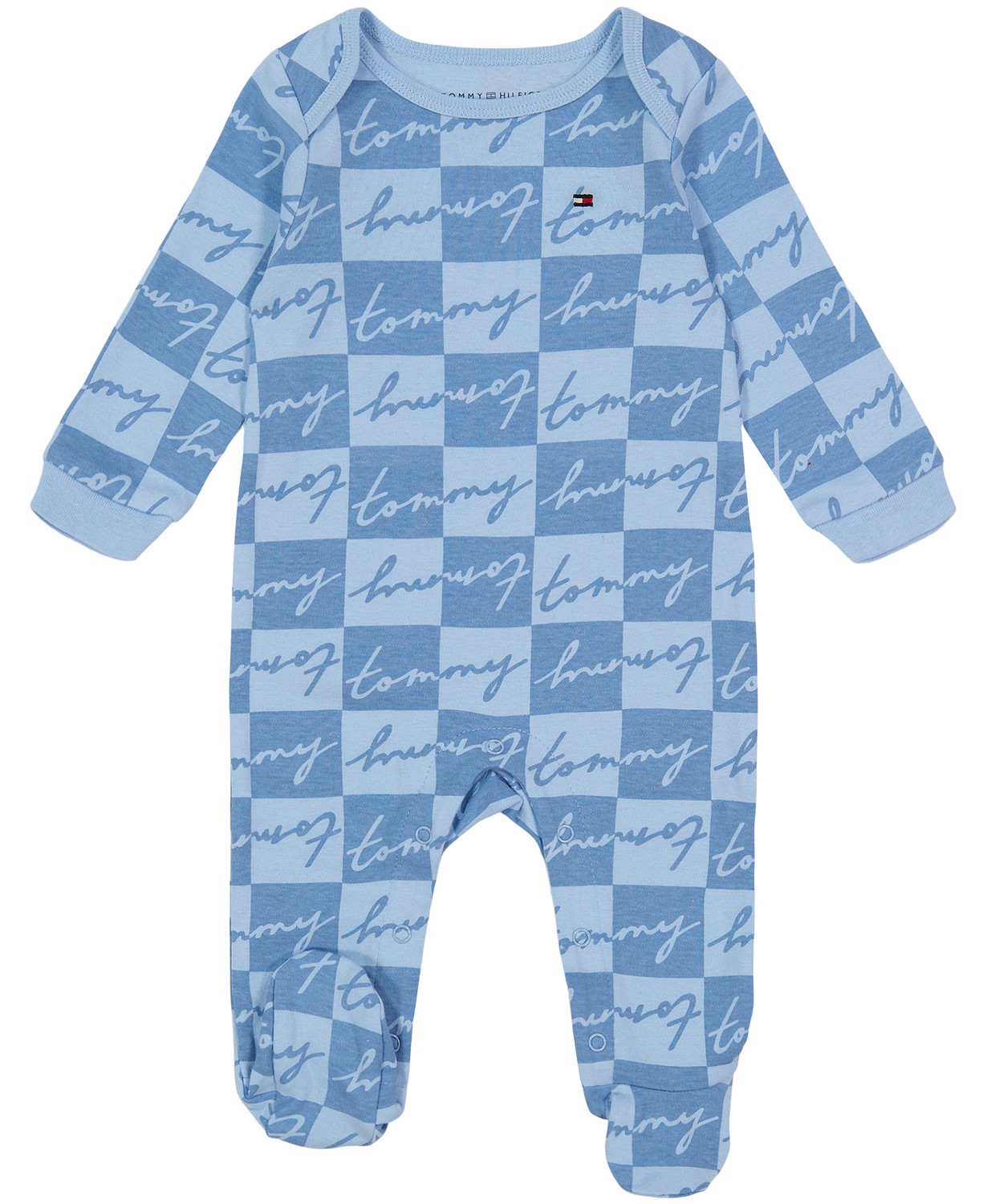 Baby Boys Logo Print Footed Coverall