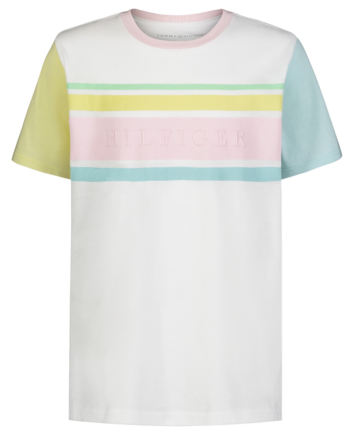 Toddler Boys Pastel Lines Short Sleeve T-shirt