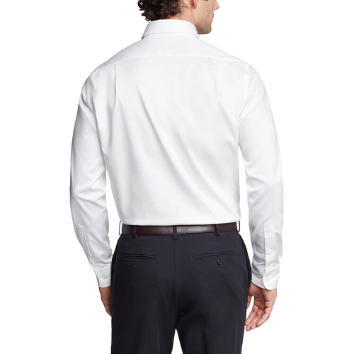 타미힐피거 Mens TH Flex Regular Fit Wrinkle Resistant Stretch Twill Dress Shirt
