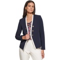 Womens Faux Double-Breasted Blazer