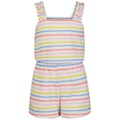 Toddler Girls Striped Terry Romper
