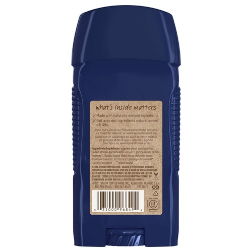  Toms of Maine Long-Lasting Aluminum-Free Natural Deodorant for Men, North Woods, 2.8 oz. 3-Pack