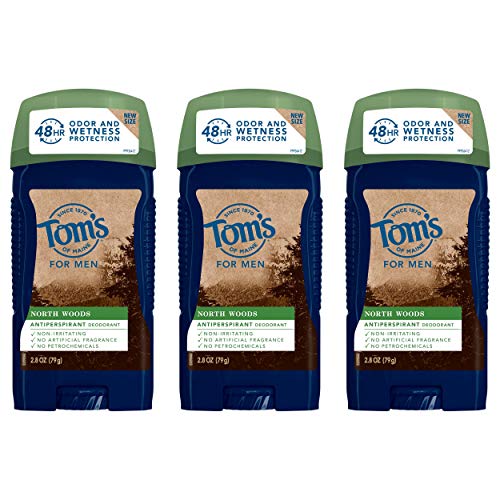 Toms of Maine Antiperspirant Deodorant for Men, 2.8 (3 Pack) North Woods, 8.4 Oz