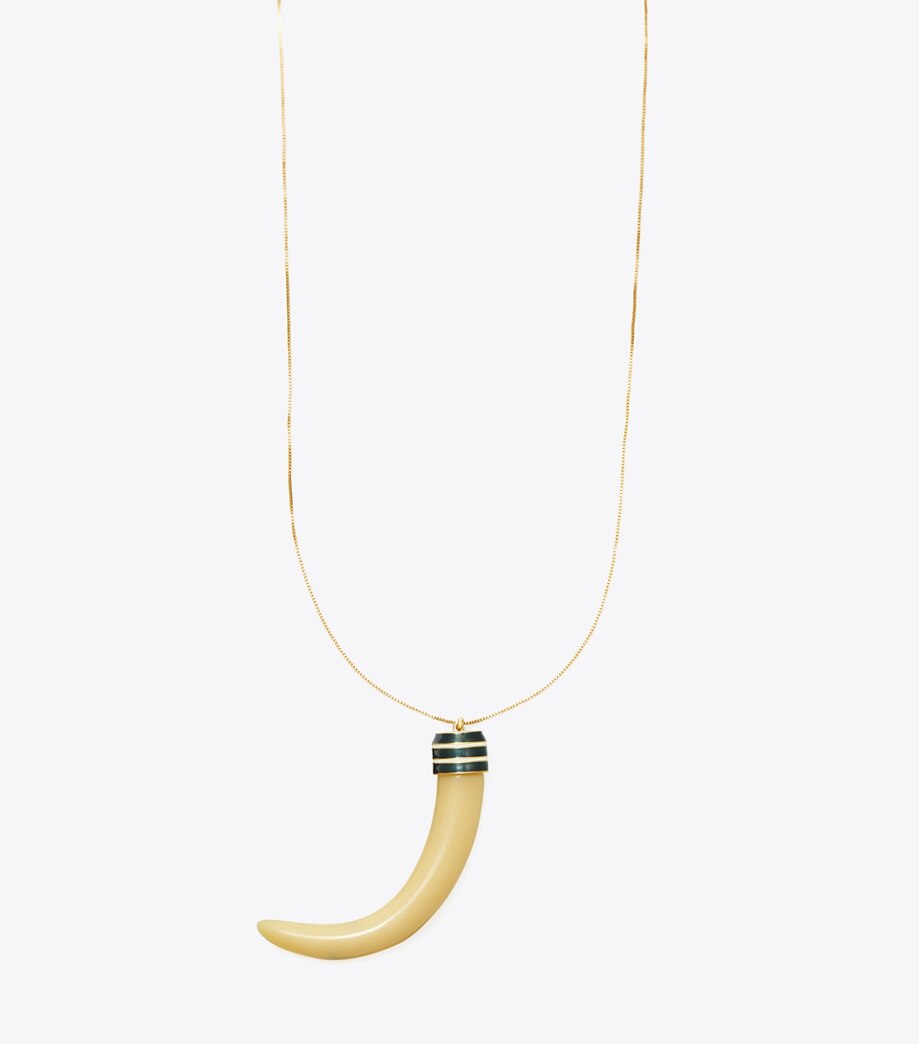 Tory Burch HORN PENDANT NECKLACE