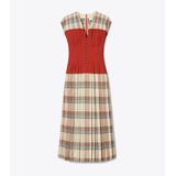 Tory Burch PLAID SILK CLAIRE MCCARDELL DRESS