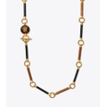 Tory Burch KIRA LEATHER LONG NECKLACE