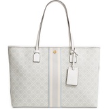 Tory Burch T Monogram Coated Canvas Tote_NEW IVORY