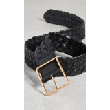 Tory Burch Leather Woven Belt