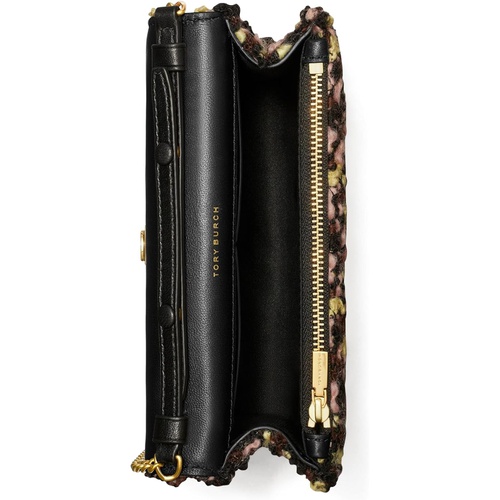 토리버치 Tory Burch Kira Tweed Mini Top-Handle Chain Wallet