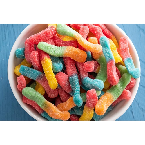  Trolli Sour Brite Mini Crawlers Gummy Worms, 2 Ounce, Pack of 18