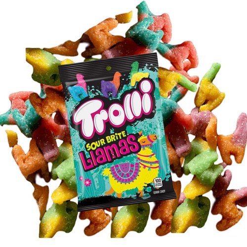  Trolli Sour Brite Llamas Gummi Candy, 4.25 Ounce ( 1 Bag )