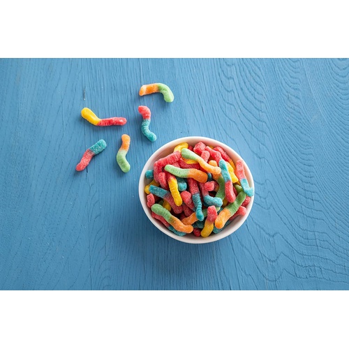  Trolli Sour Brite Crawlers Gummy Worms, 3.96 Pound Tub Sour Gummy Worms