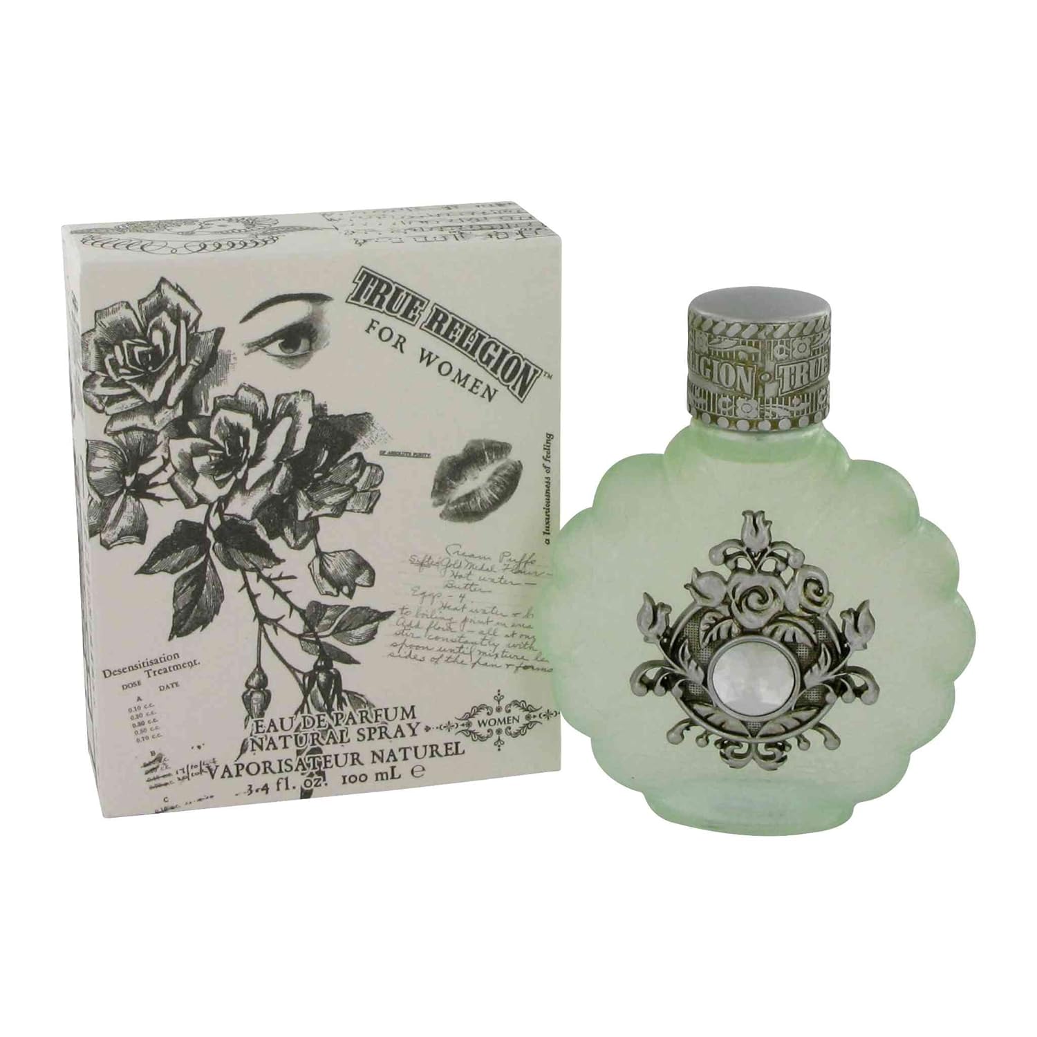 트루릴리젼 True Religion Eau de Parfum Spray for Women, 3.4 Fluid Ounce