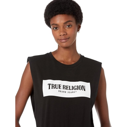 트루릴리젼 True Religion Padded Shoulder Top