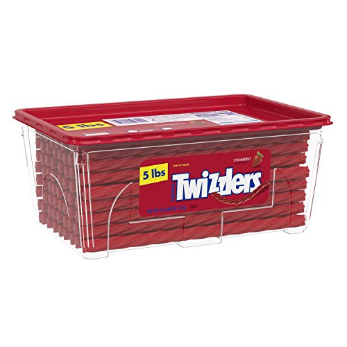  TWIZZLERS Twists Strawberry Flavored Chewy Candy, Easter, 80 oz Container