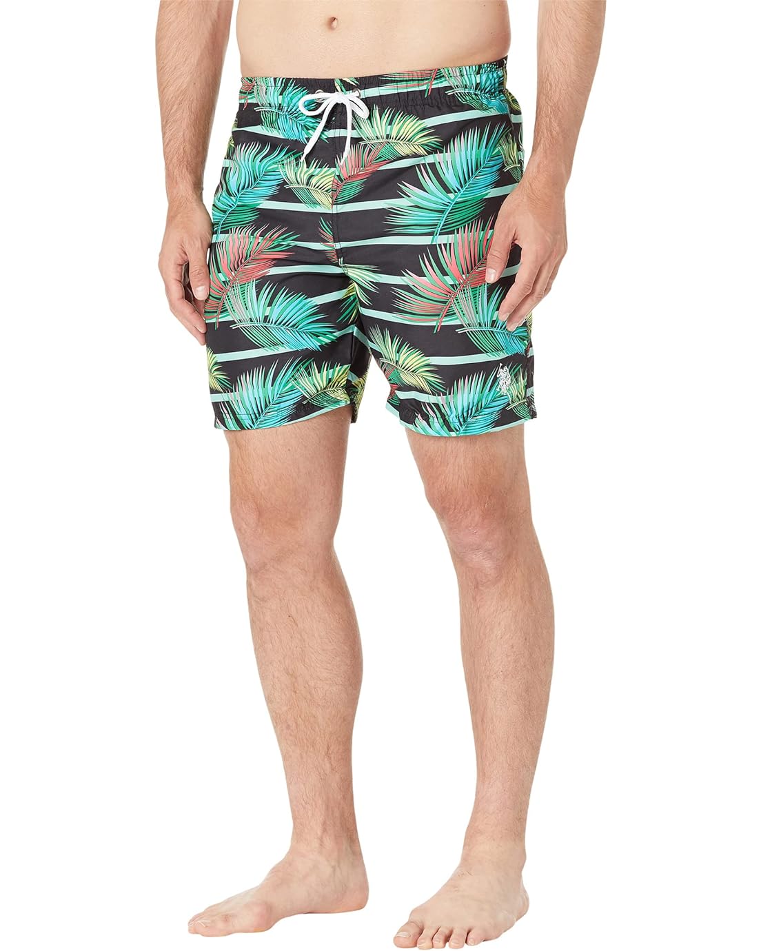 U.S. POLO ASSN. Color Leaf Swim Shorts