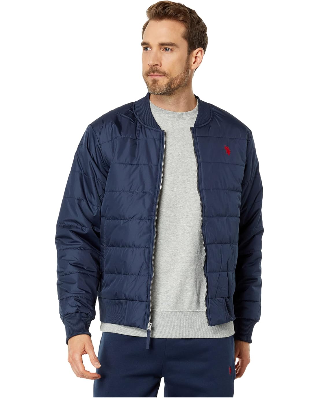  U.S. POLO ASSN. Quilted Bomber Jacket