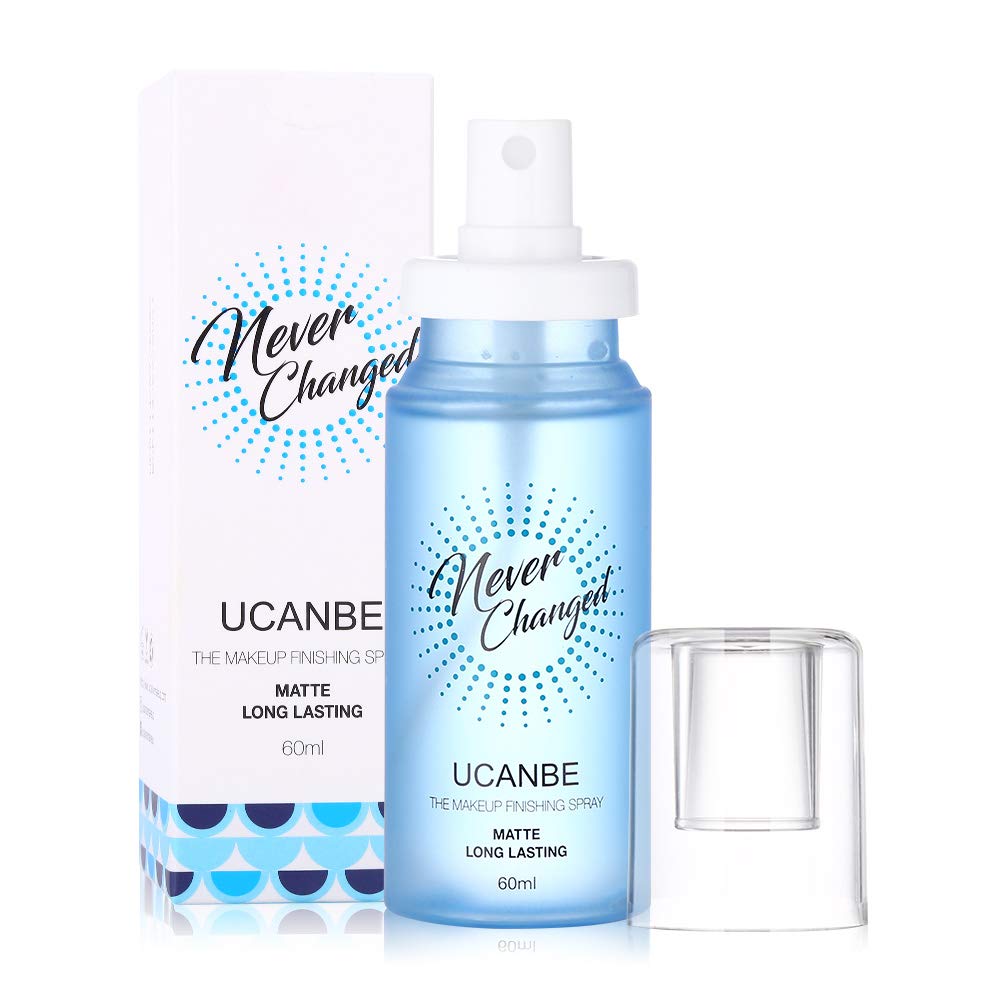  UCANBE 60ml Never Changed Waterproof Face Makeup Setting Spray for Oily Skin Primer Facial Make Up Spray Lasting Finishing Matte (1-Pack)