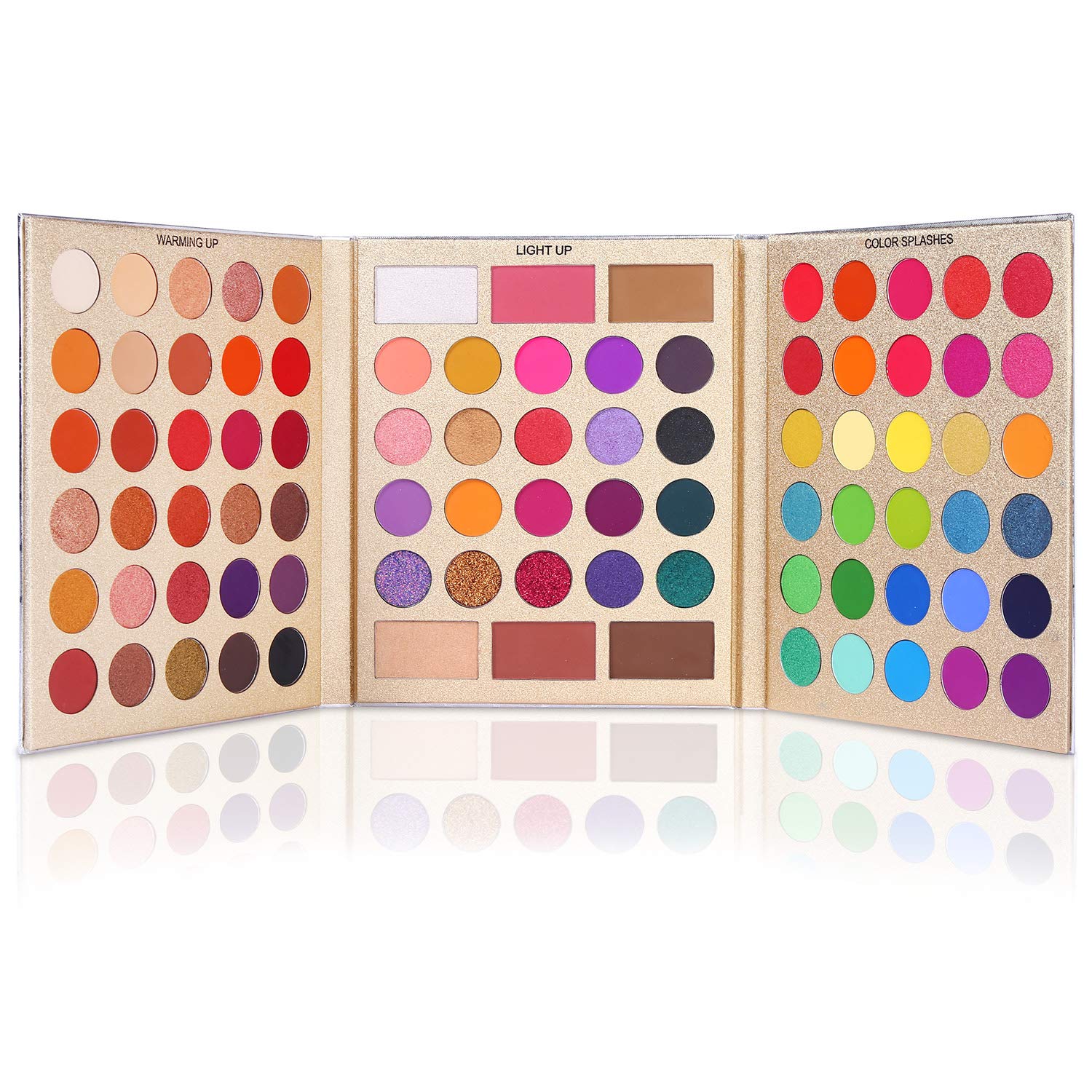  UCANBE Pretty All Set Eyeshadow Palette Holiday Gift Set Pro 86 Colors Makeup Kit Matte Shimmer Eye Shadow Highlighters Contour Blush Powder All In One Makeup Pallet