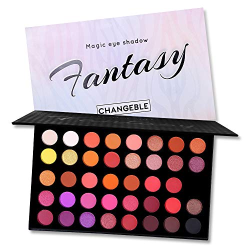 UCANBE Fantasy Bright Color Eyeshadow Palette Highly Pigment Nudes Warm Neutral Dramatic Eye Shadows Professional Water Resistant Long Lasting Matte Shimmer Metallic Makeup Pallets