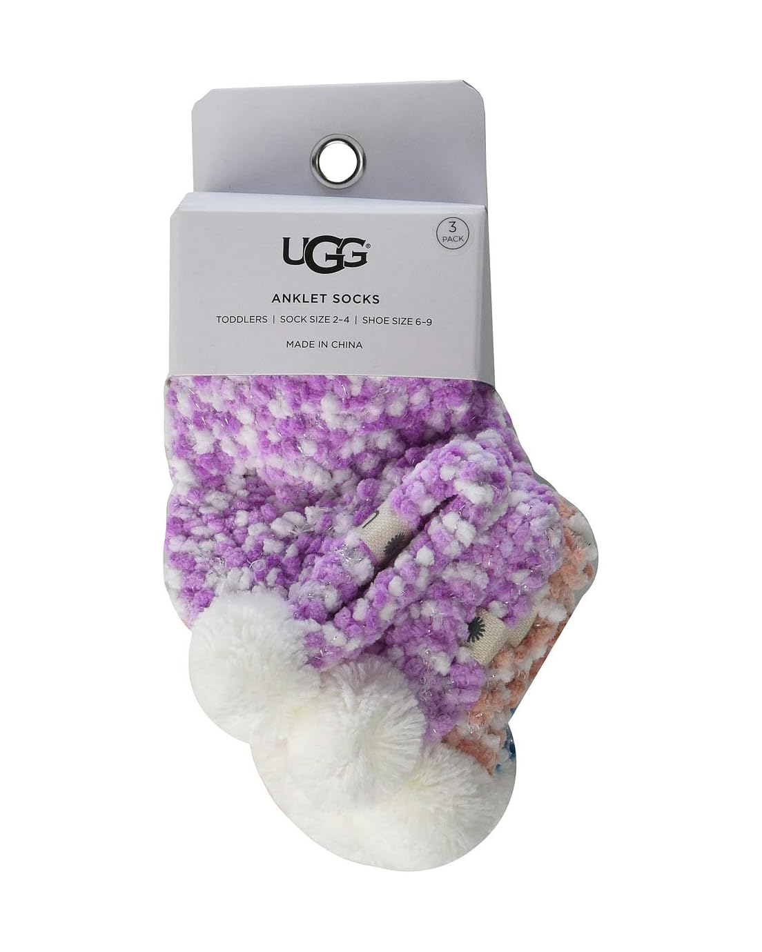 어그 UGG Pom Socks Gift Set (Toddleru002FLittle Kid)