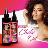 Uhuru Naturals Chebe Oil  African Chebe Serum Treatment w/ Ostrich, Olive & Essential Oils - Natural Repair, Growth & Moisture For Dry Scalp & Hair (8oz)