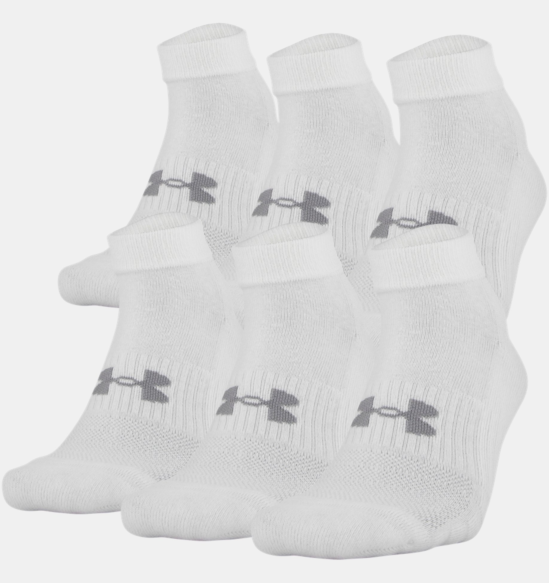 Underarmour Unisex UA Training Cotton Low Cut 6-Pack Socks