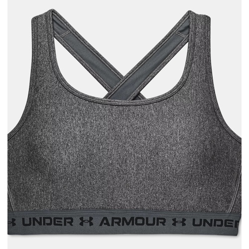 언더아머 Underarmour Womens Armour Mid Crossback Heather Sports Bra