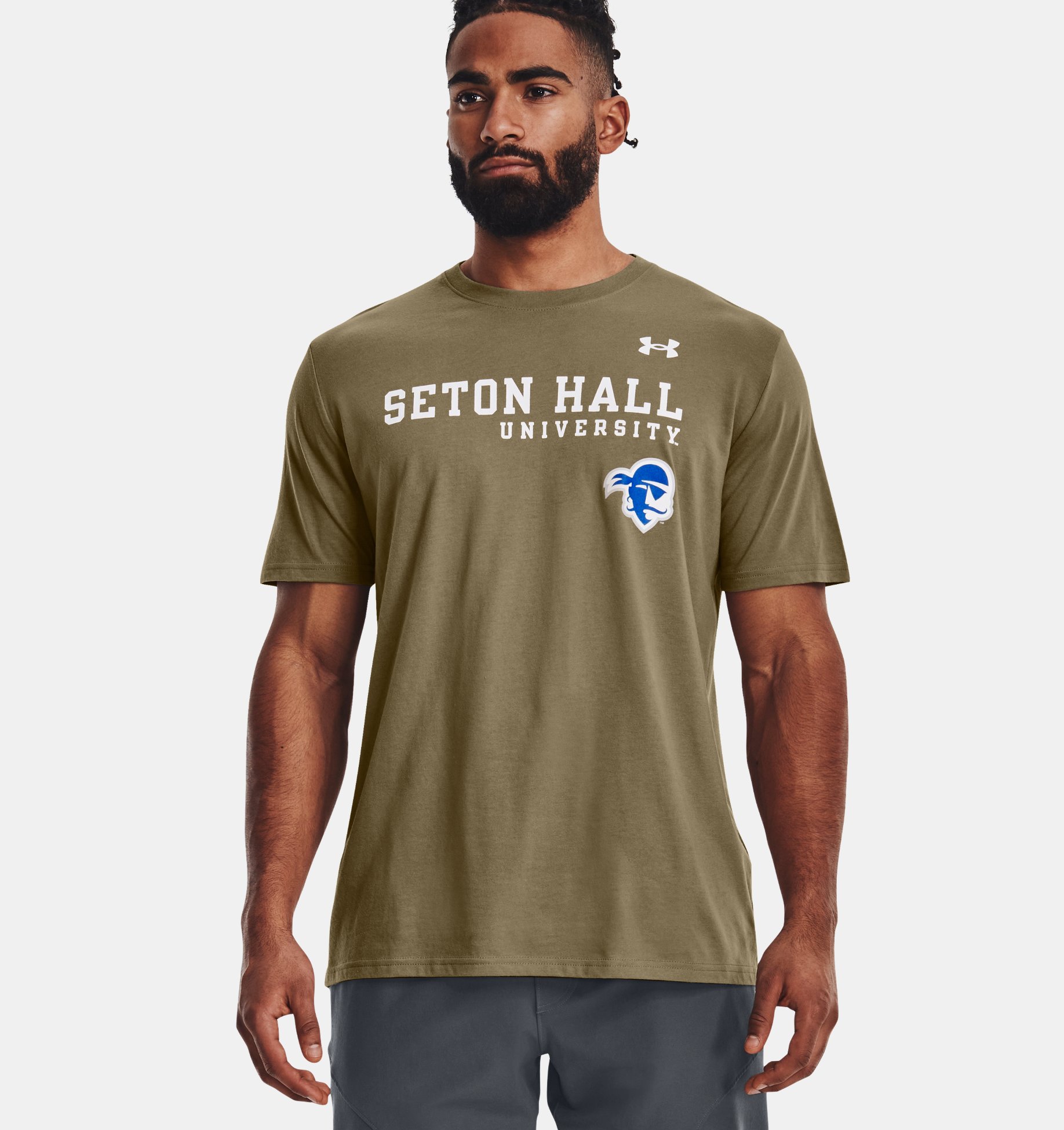Underarmour Mens UA Performance Cotton Collegiate T-Shirt