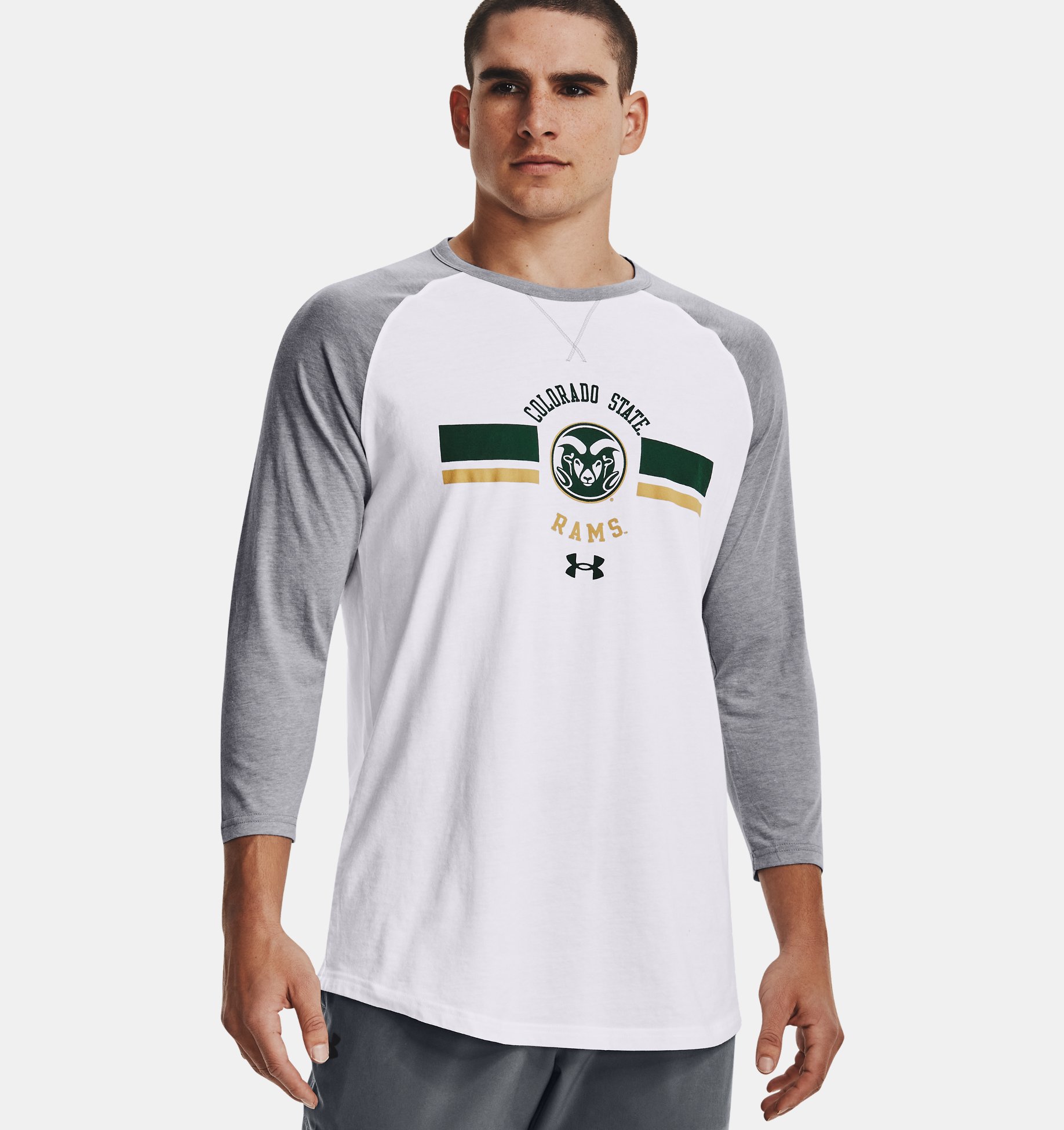 Underarmour Mens UA Performance Cotton Collegiate Baseball T-Shirt