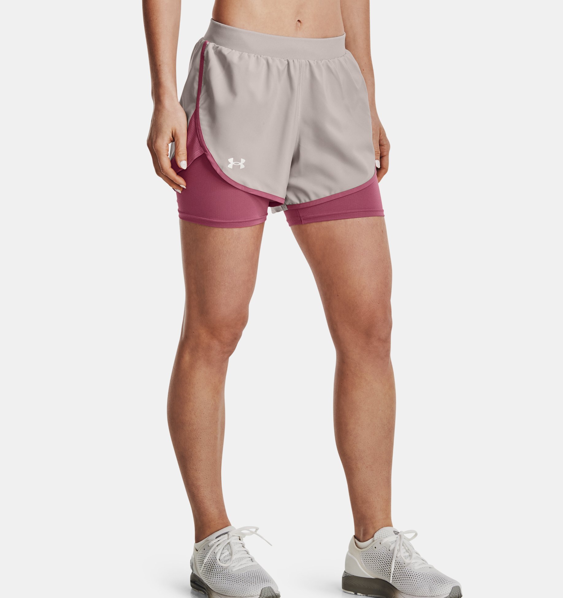 Underarmour Womens UA Fly-By Elite 2-in-1 Shorts
